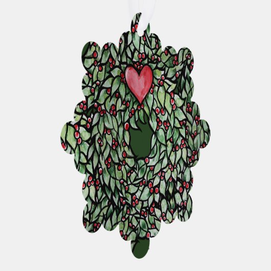 Yule Wreath Ornament Kaart (Rechts)