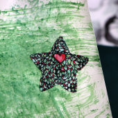 Yule Wreath Ster Sticker