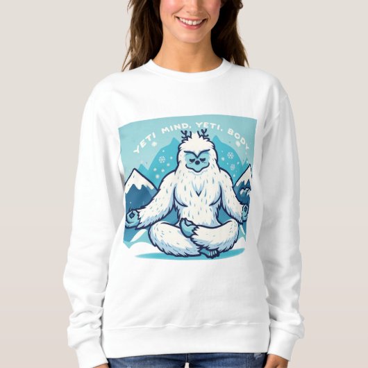 Yule yeti yoga yeti geest, yeti lichaam trui (Voorkant)