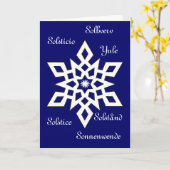 Yule - Zonnestilstand - het is Universeel Kaart (Gele Bloem)