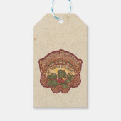 Yuletide Blessings Holiday Gift Label Cadeaulabel (Voorkant)