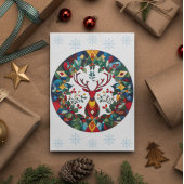 Yuletide Blessings Winter Solstice Holiday Kaart