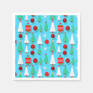 Yuletide Blue Napkin Servet