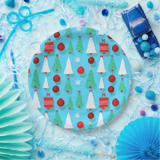 Yuletide Blue paper bord (Feest)