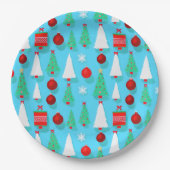 Yuletide Blue paper bord (Voorkant)
