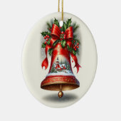 Yuletide Carol Bell Keramisch Ornament (Rechts)