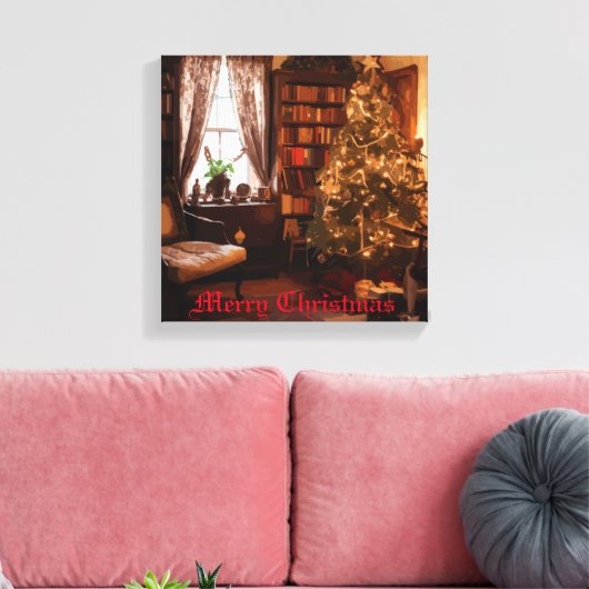 Yuletide Charm Canvas Afdruk (Insitu (Woonkamer))