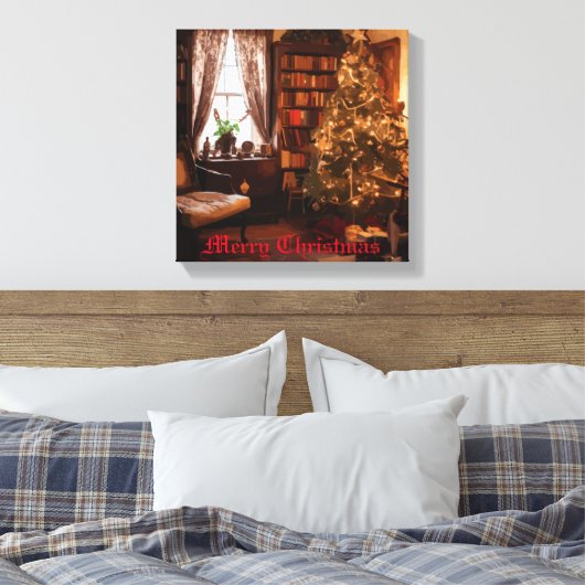 Yuletide Charm Canvas Afdruk (Insitu (Slaapkamer))