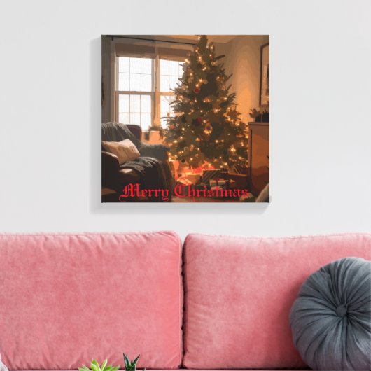 Yuletide Charm Canvas Afdruk (Insitu (Woonkamer))