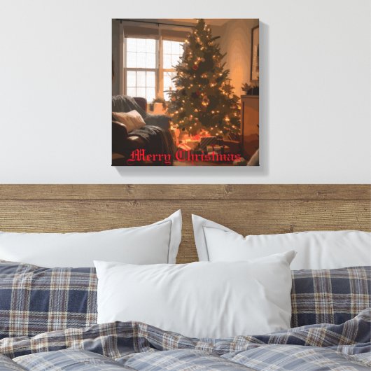 Yuletide Charm Canvas Afdruk (Insitu (Slaapkamer))