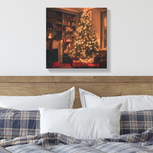 Yuletide Charm Canvas Afdruk (Insitu (Slaapkamer))