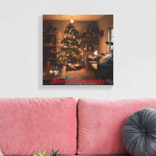 Yuletide Charm Canvas Afdruk (Insitu (Woonkamer))