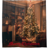 Yuletide Charm Douchegordijn (Voorkant)
