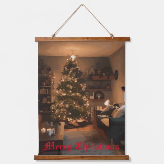 Yuletide Charm Hangend Wandkleed (Voorkant)