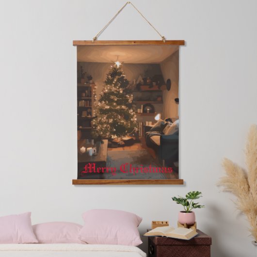 Yuletide Charm Hangend Wandkleed (Slaapkamer)