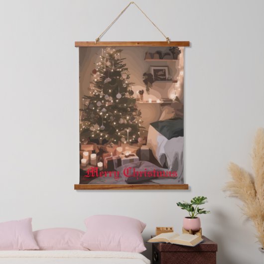 Yuletide Charm Hangend Wandkleed (Slaapkamer)