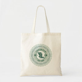 Yuletide Club EST. 1985 Holiday Crest Design Tote Bag