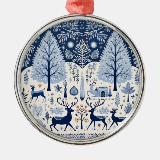 Yuletide Decor Metalen Ornament (Voorkant)