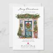 Yuletide Door Nieuwe Huis Verhuizen Aankondiging (Voorkant)