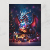 Yuletide Dragons Briefkaart (Voorkant)