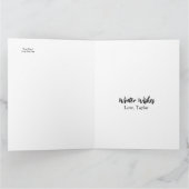 Yuletide Fantasy Goddess Wenskaart Kaart (Binnen)