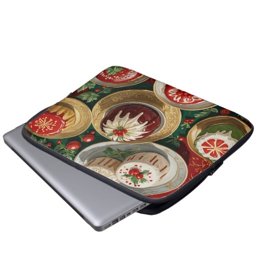 Yuletide Feast Laptop Sleeve (Voorkant onderkant)