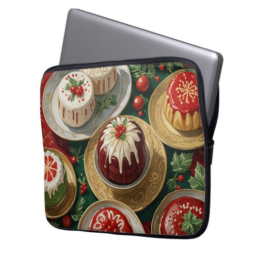Yuletide Feast Laptop Sleeve (Voorkant Links)