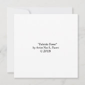 Yuletide Ferret-kerstkaart Bedankkaart (Achterkant)