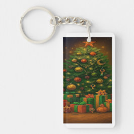 Yuletide Glow: Tree of Wonder Keychain