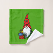Yuletide Gnome Bathroom Towel Set Bad Handdoek (Wasdoekje)