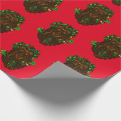 Yuletide Greenman Wrapping Paper Cadeaupapier (Hoek)