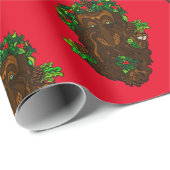 Yuletide Greenman Wrapping Paper Cadeaupapier (Rol Hoek)