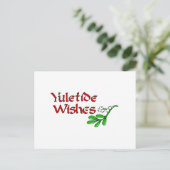 Yuletide Greetings Briefkaart (Staand voorkant)