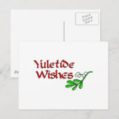 Yuletide Greetings Briefkaart (Voorkant / Achterkant)