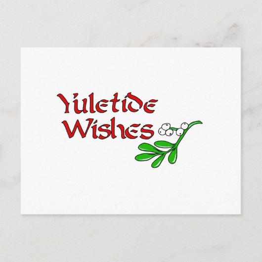 Yuletide Greetings Briefkaart (Voorkant)
