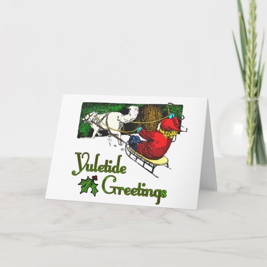 Yuletide Greetings Card Feestdagen Kaart (Voorkant)
