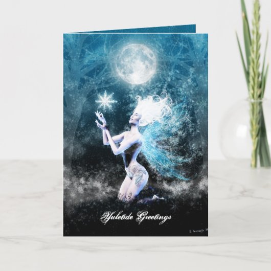 Yuletide Greetings Feestdagen Kaart (Voorkant)