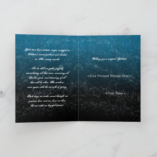 Yuletide Greetings Feestdagen Kaart (Binnen)