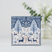 Yuletide Greetings Feestdagenkaart (Staand voorkant)