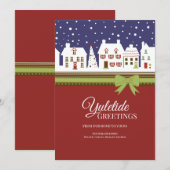 Yuletide Greetings Holiday Card (Voorkant / Achterkant)