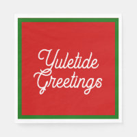 Yuletide Greetings Napkins