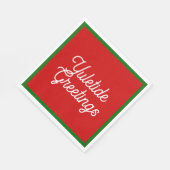 Yuletide Greetings Napkins Servet (Hoek)