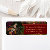 Yuletide Greetings Northern Flicker Label (Insitu)