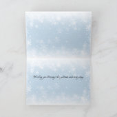 Yuletide Greetings Woodland Rabbits in Snow Feestdagen Kaart (Binnen)