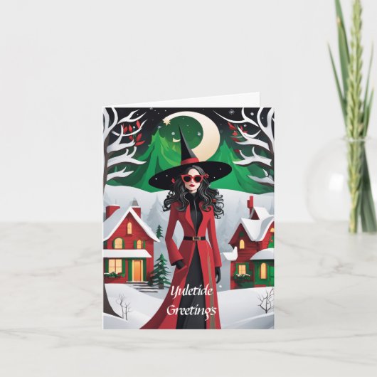 Yuletide Kerst Kaart (Voorkant)