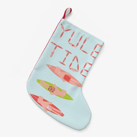Yuletide KerstSurfer Stocking Kleine Kerstsok (Voorkant (Hangend))