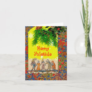 Yuletide middeleeuwse wezens kaart