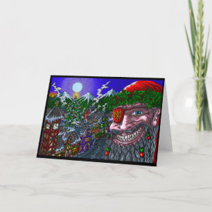 Yuletide nadert! -Wenskaart Kaart