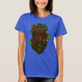 Yuletide Pagan Wicca Greenman T-Shirt (Voorkant)