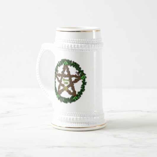 Yuletide Pentacle Bierpul (Voorkant links)